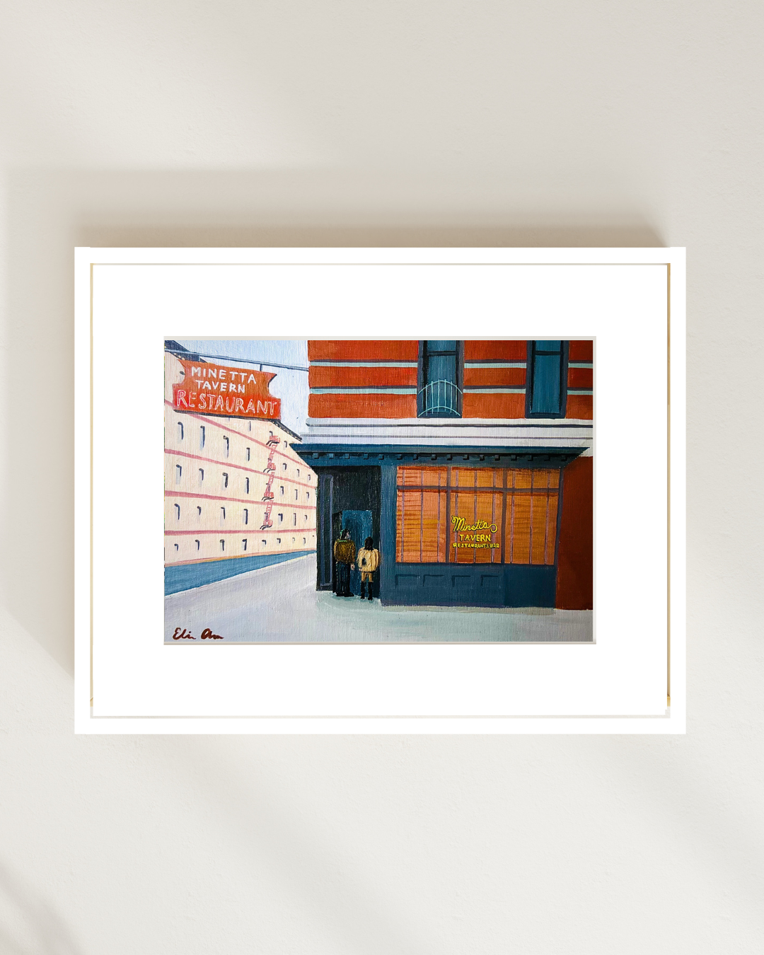 Minetta Tavern, NYC Original 8x10 Painting