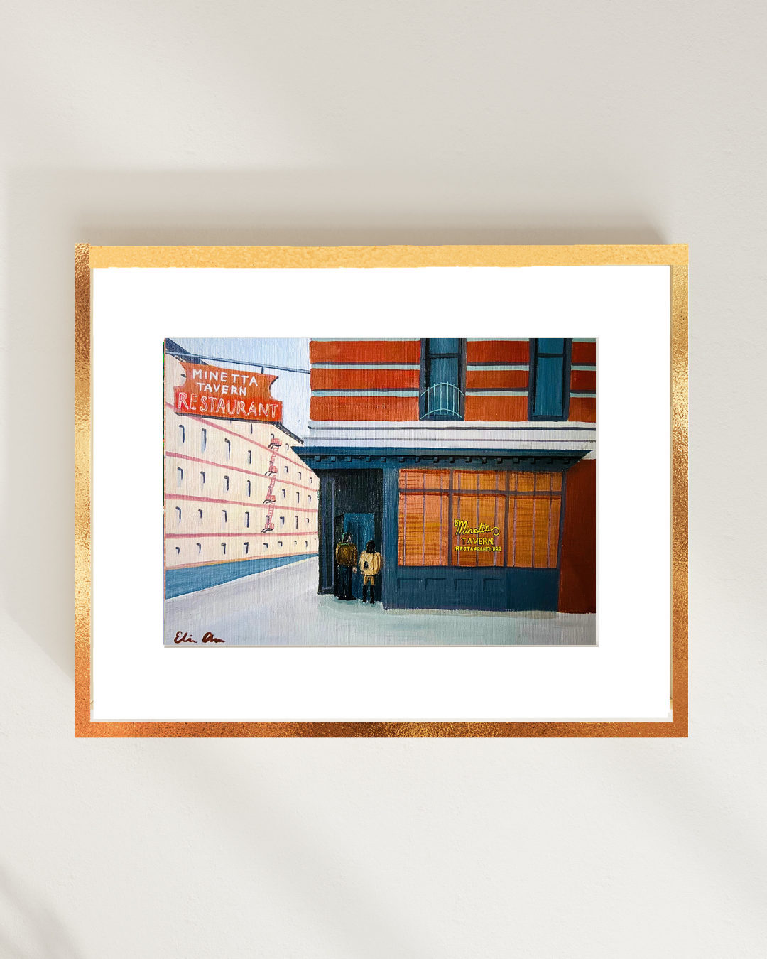 Minetta Tavern, NYC Original 8x10 Painting