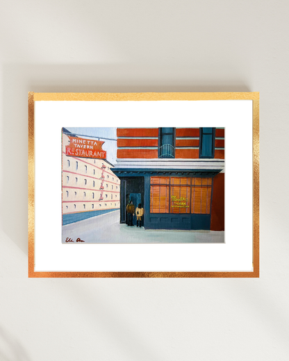 Minetta Tavern, NYC Original 8x10 Painting